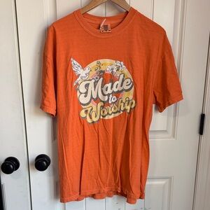 Comfort Colors Orange Crewneck Tee with Tag Size XL